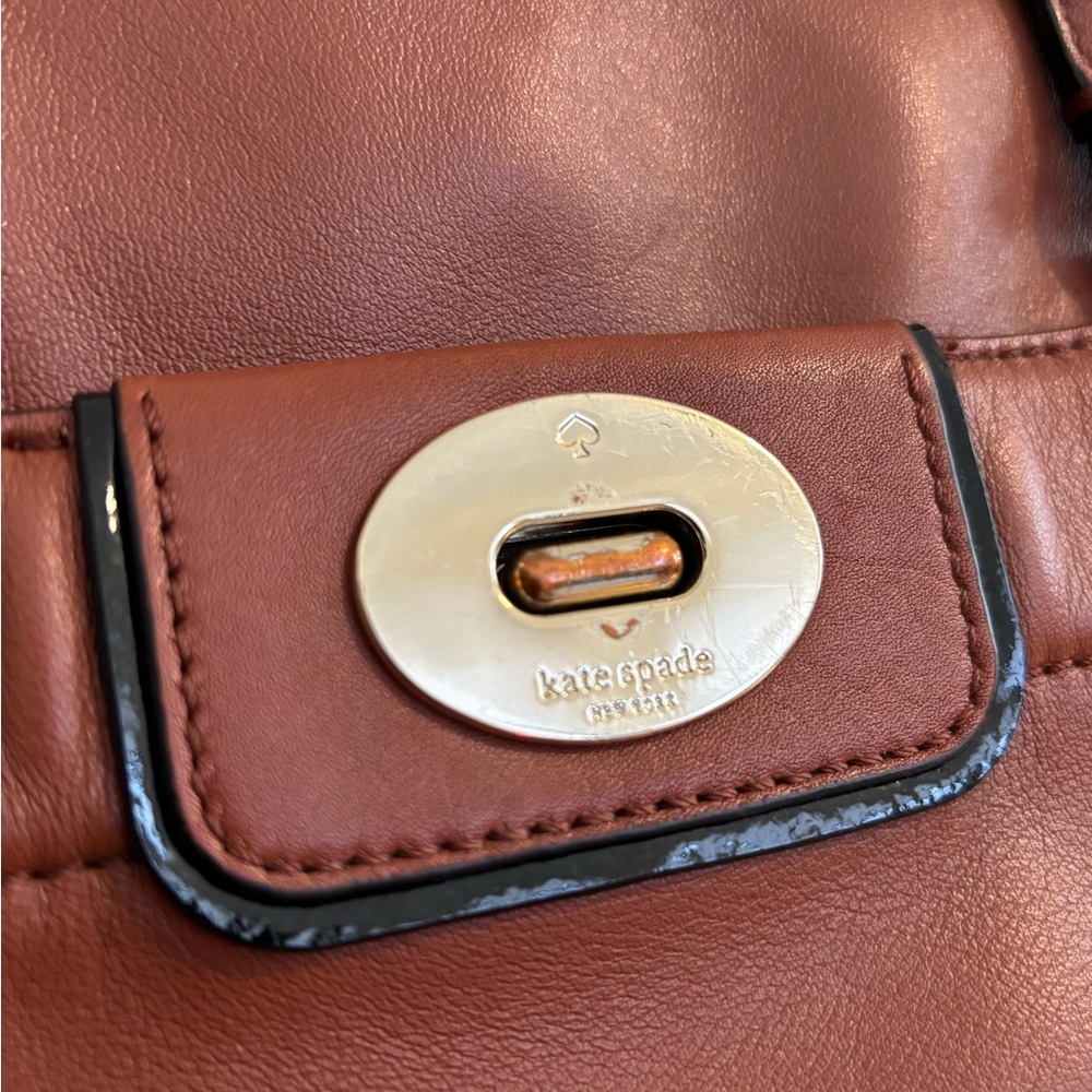 Brown Kate Spade Hampton Road Davis Large Tote & Wallet - Picture 4 of 7